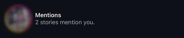 Notification: 2 stories mention you